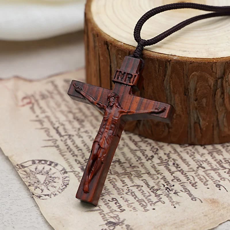 Wooden Crucifix - Made in Jerusalem
