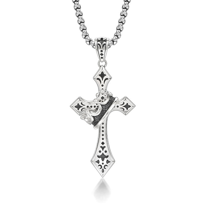 925 Sterling Silver Vintage & Classic Cross Necklace: A Luxurious Emblem of Faith