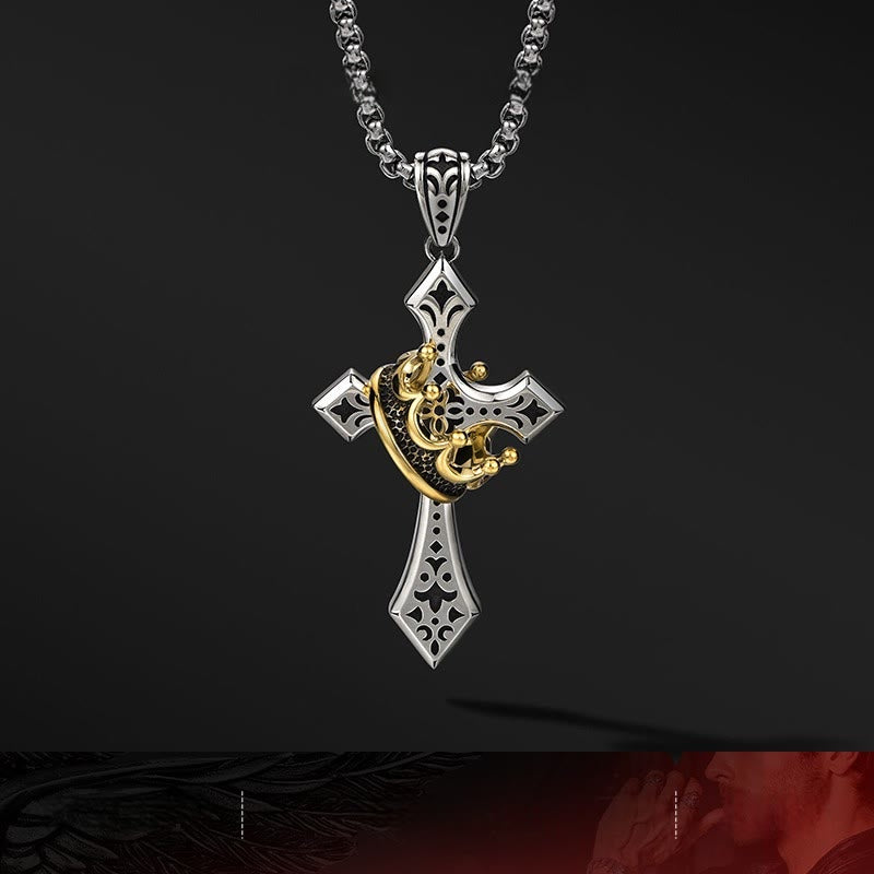 925 Sterling Silver Vintage & Classic Cross Necklace: A Luxurious Emblem of Faith