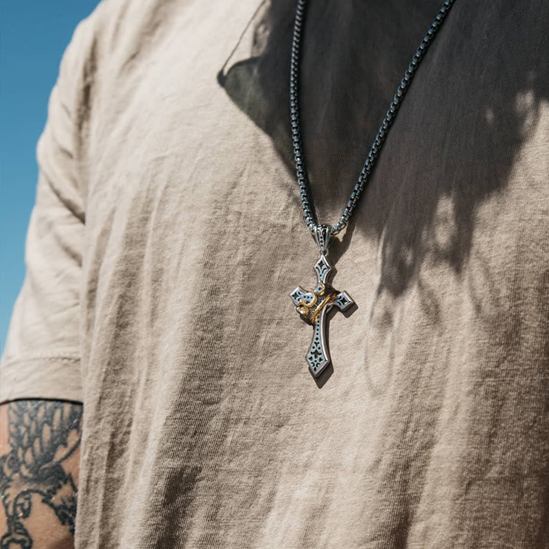 925 Sterling Silver Vintage & Classic Cross Necklace: A Luxurious Emblem of Faith