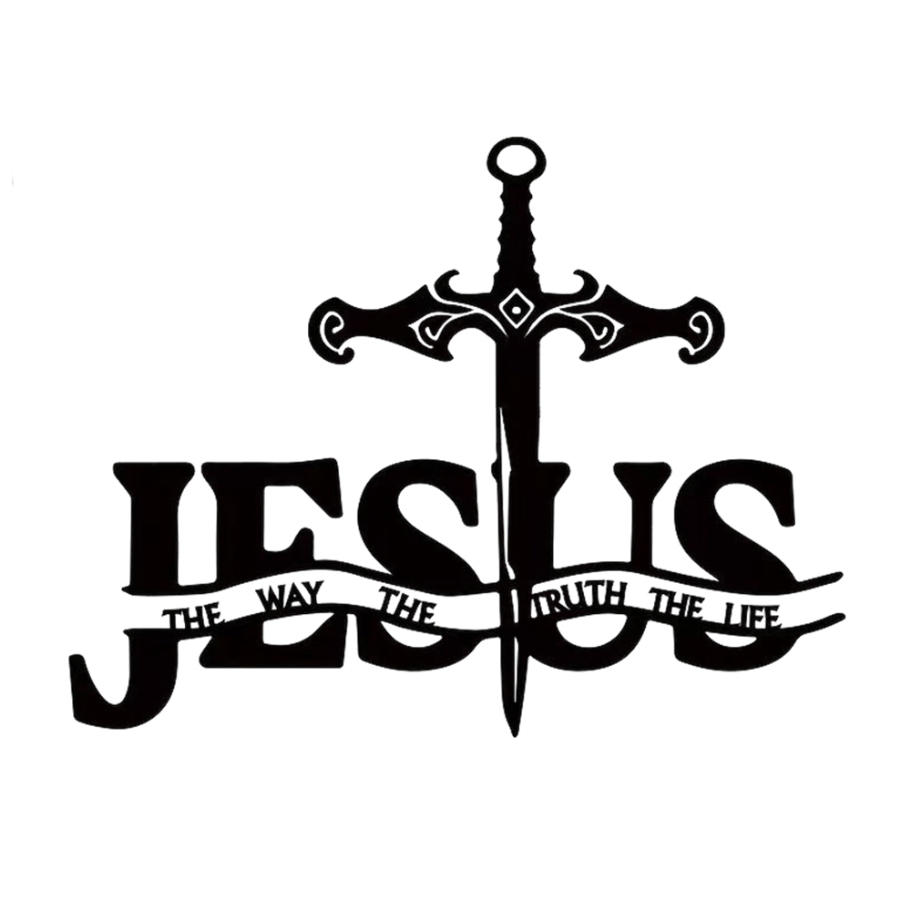 Christian Artwork Workshop Black Iron JESUS: The Way, The Truth, The Life Metal Wall Decor