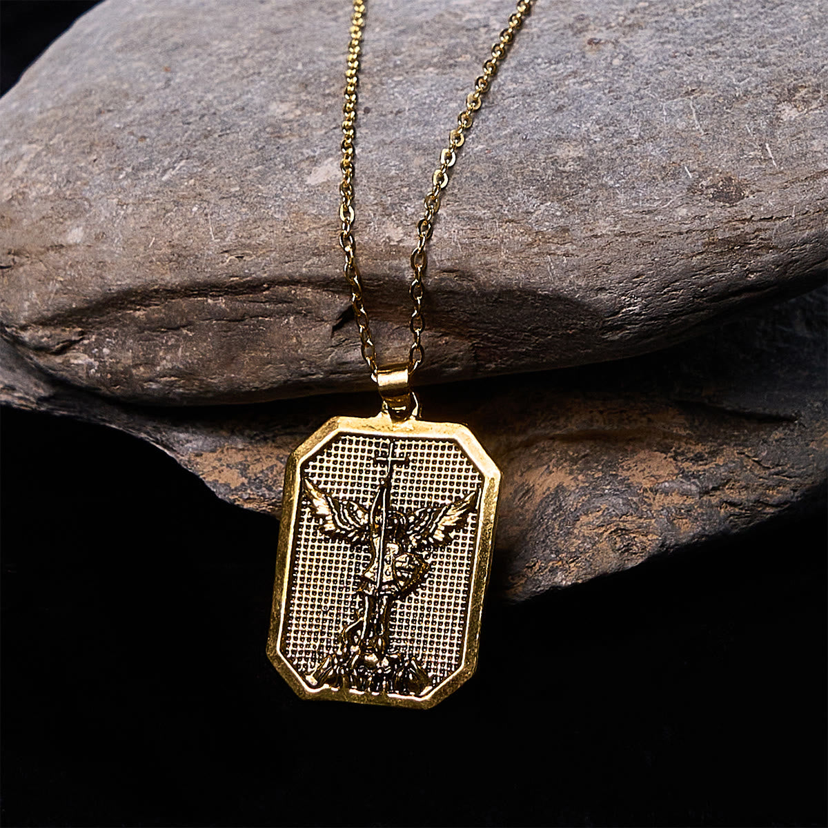 Faith Warrior St.Michael the Archangel Necklace: Strength in Every Battle