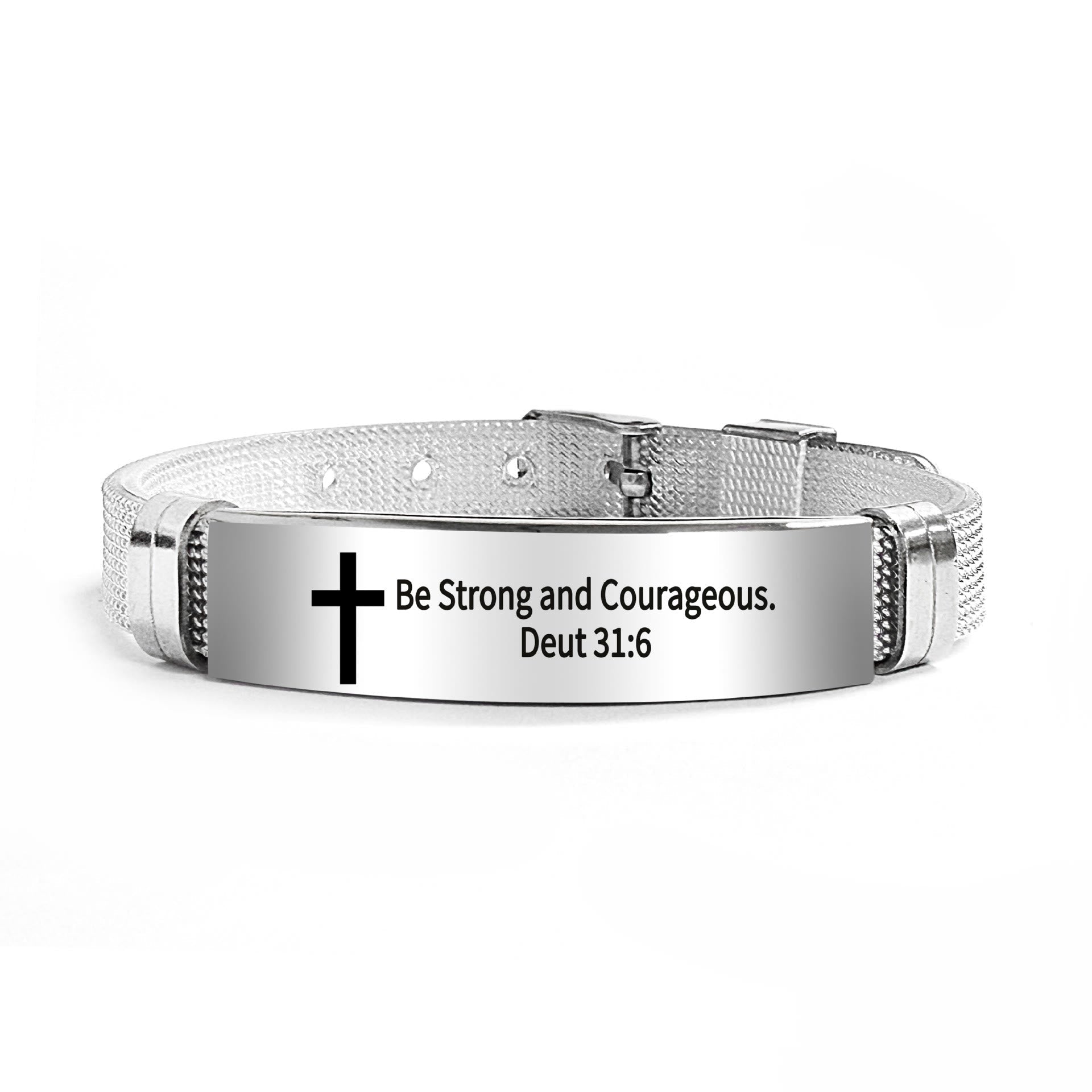 Multi - Styled Motivational Cross Bracelet with Bible Verses