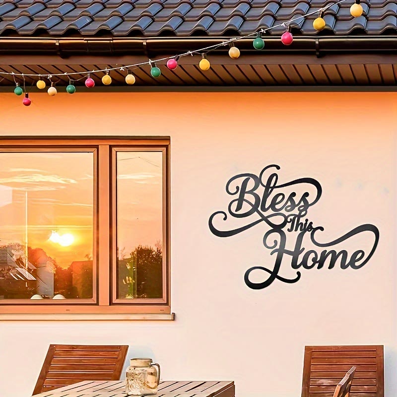 Christian Artwork Workshop 'Bless This Home' Metal Wall Decor: A Testament of Simple Faith and Endless Grace