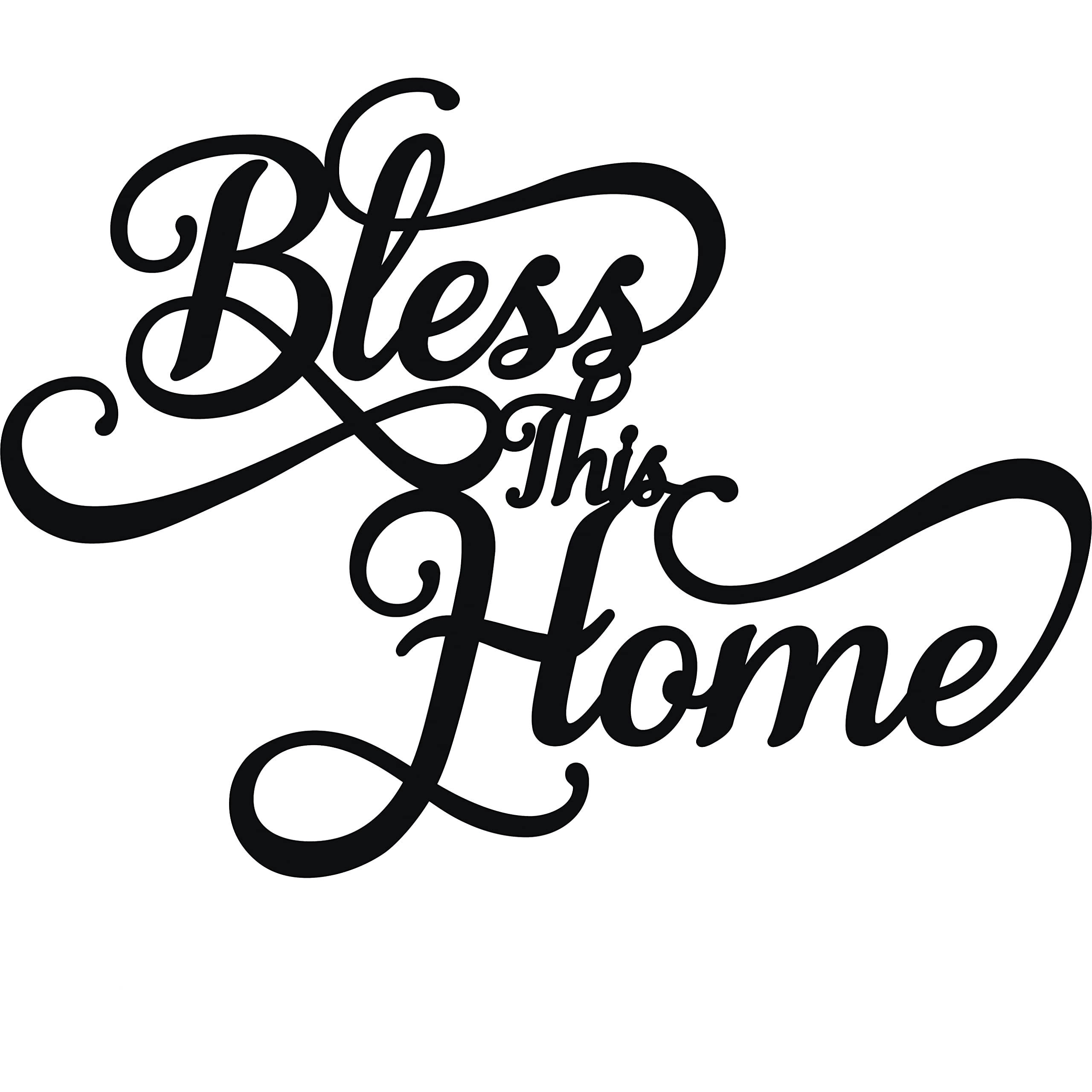 Christian Artwork Workshop 'Bless This Home' Metal Wall Decor: A Testament of Simple Faith and Endless Grace