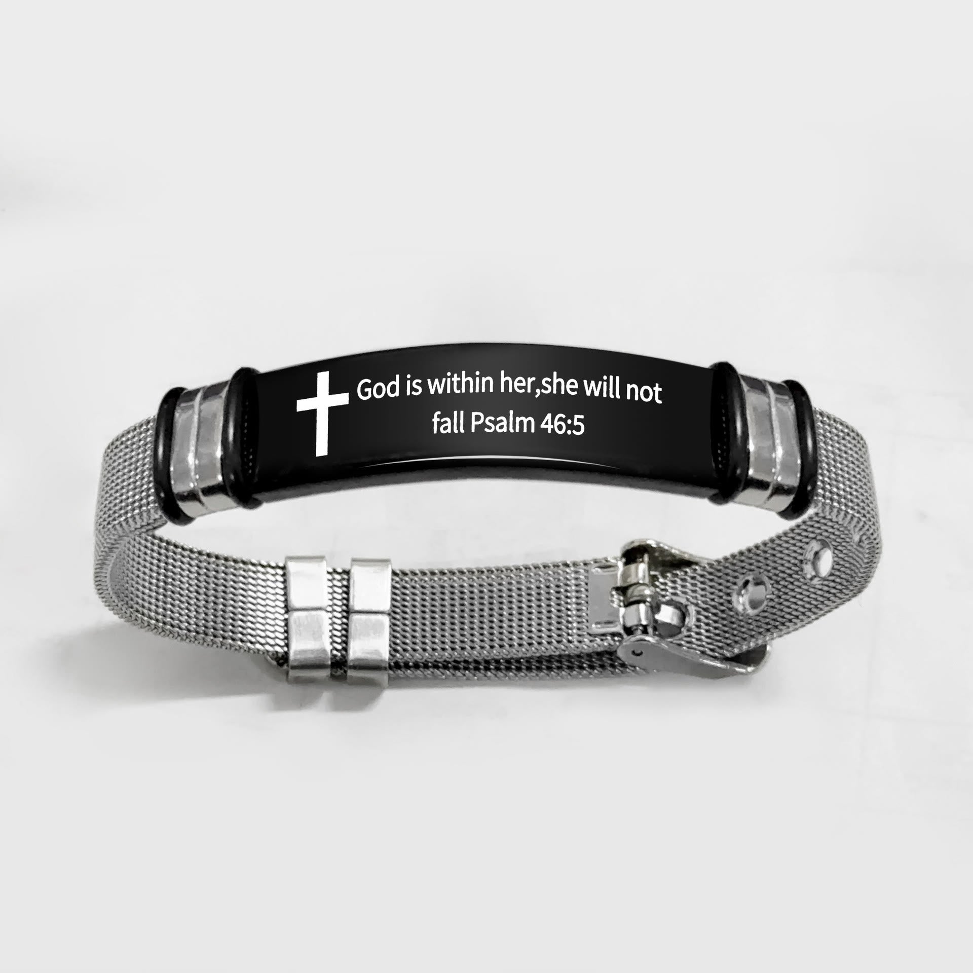 Multi - Styled Motivational Cross Bracelet with Bible Verses