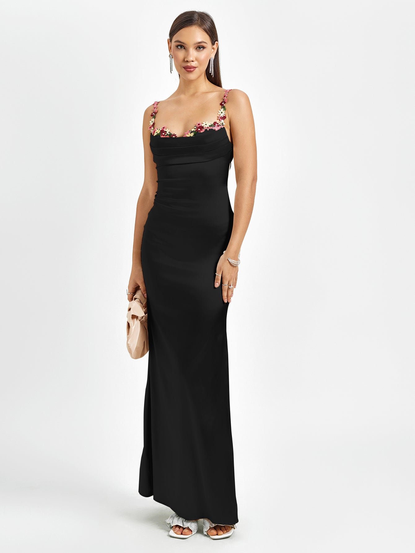 Fiorella Satin Gown | Maxikleid