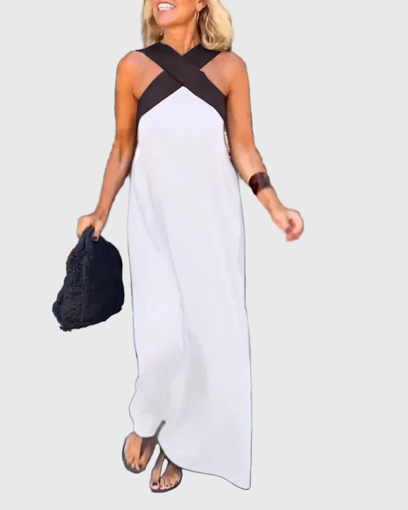 Olivia | Elegantes, fließendes Maxikleid