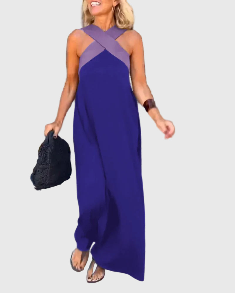Olivia | Elegantes, fließendes Maxikleid
