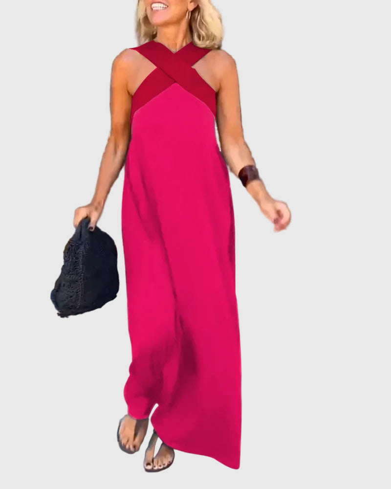 Olivia | Elegantes, fließendes Maxikleid