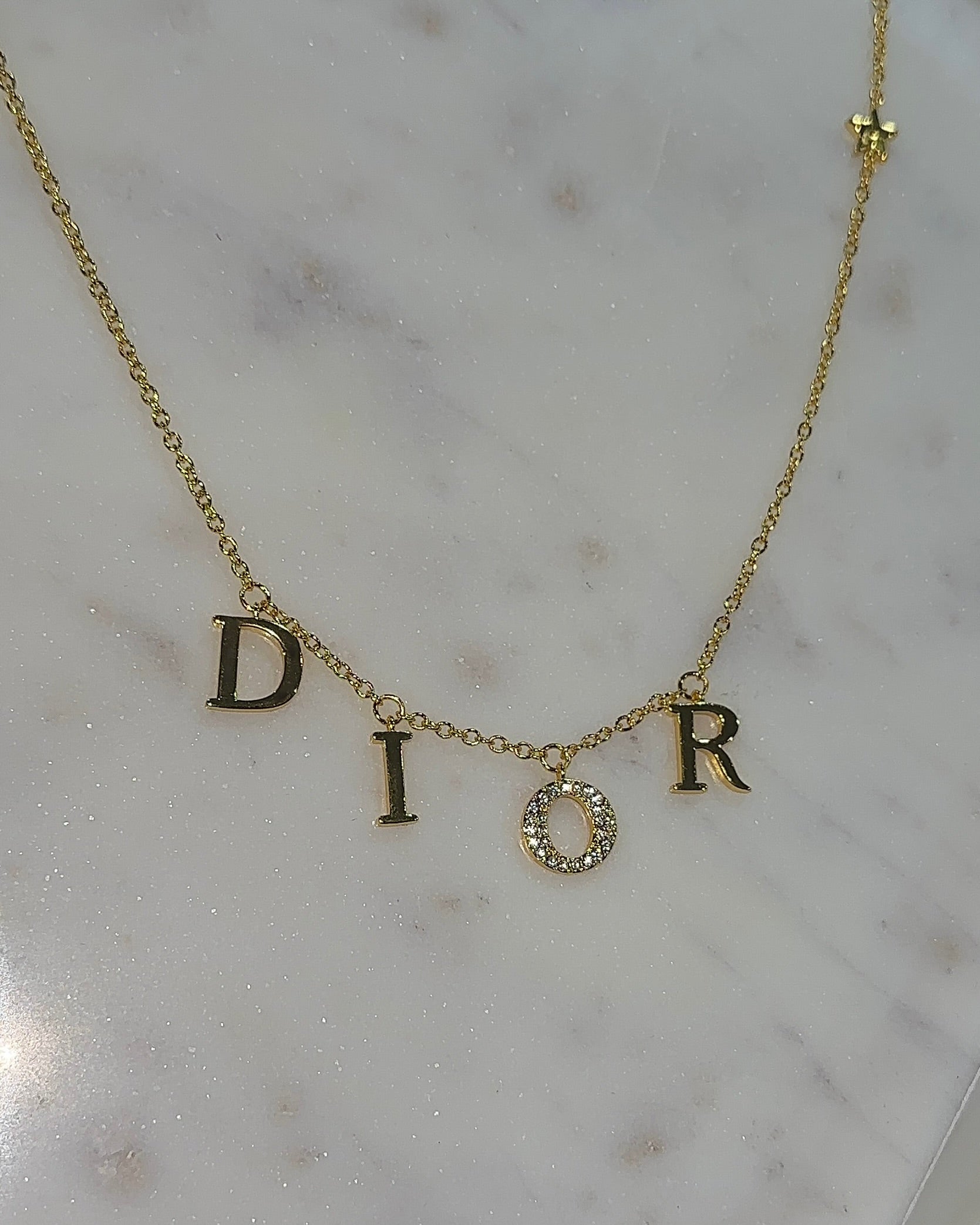 Gold CD Necklace
