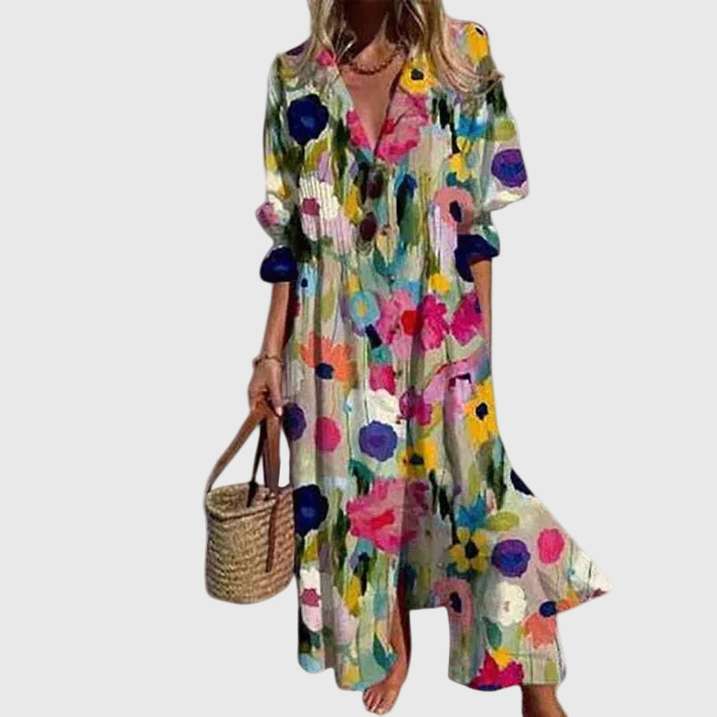 Mila | Elegantes Bohemian-Maxikleid