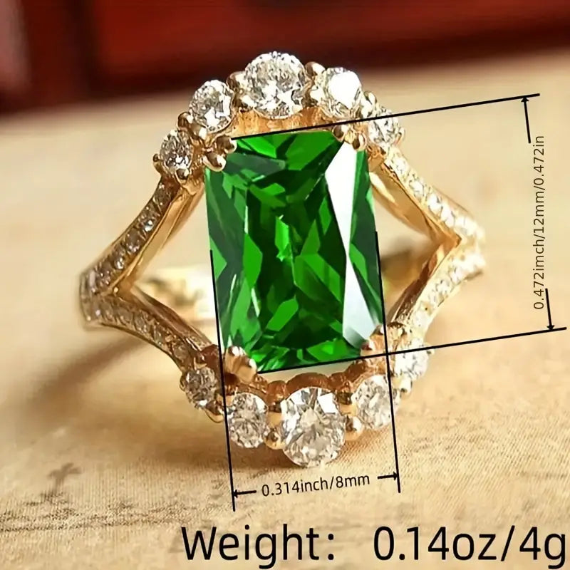 Elisova Grenthal Royal Emerald Ring | Gold