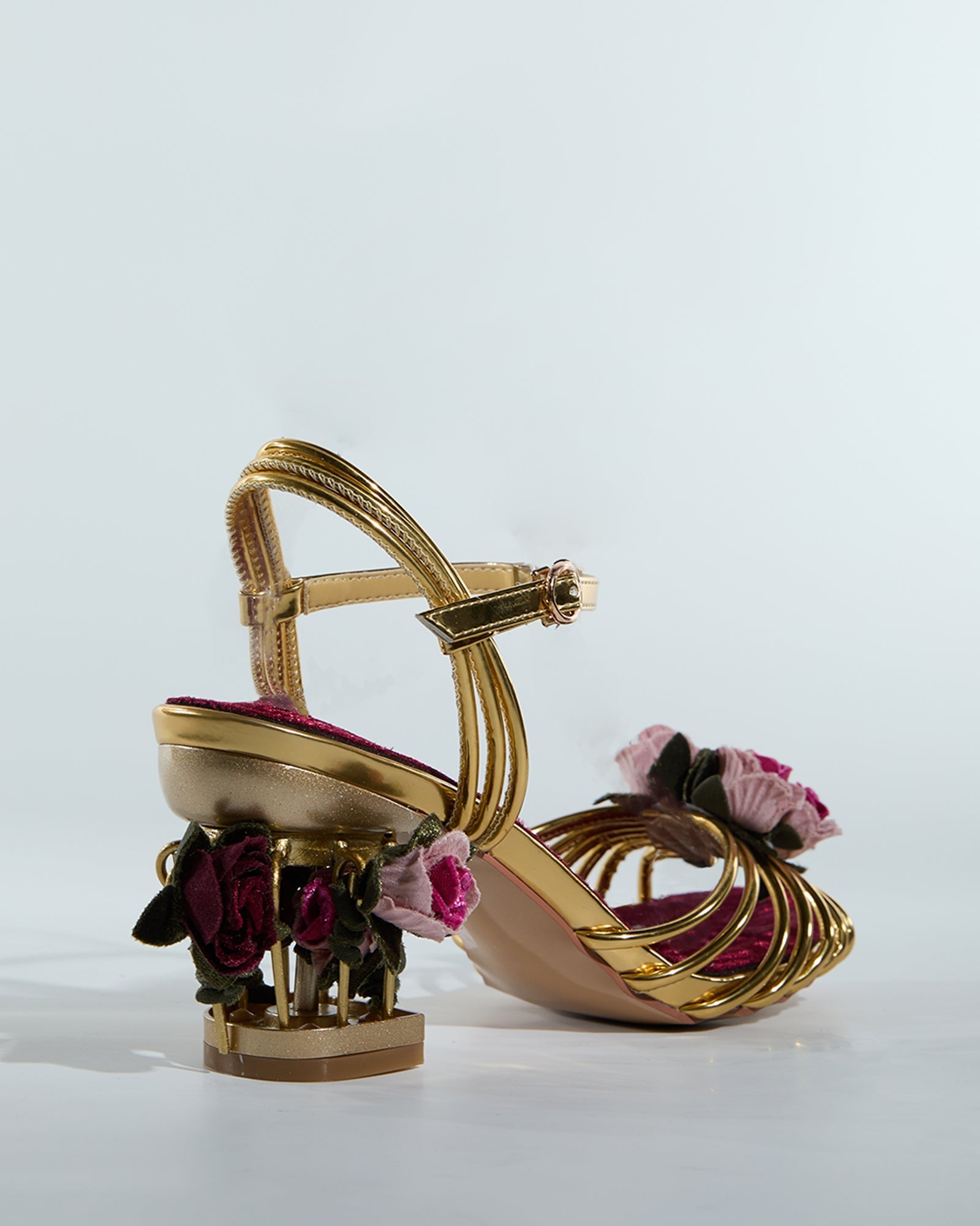 Ea Rose Cage Heels