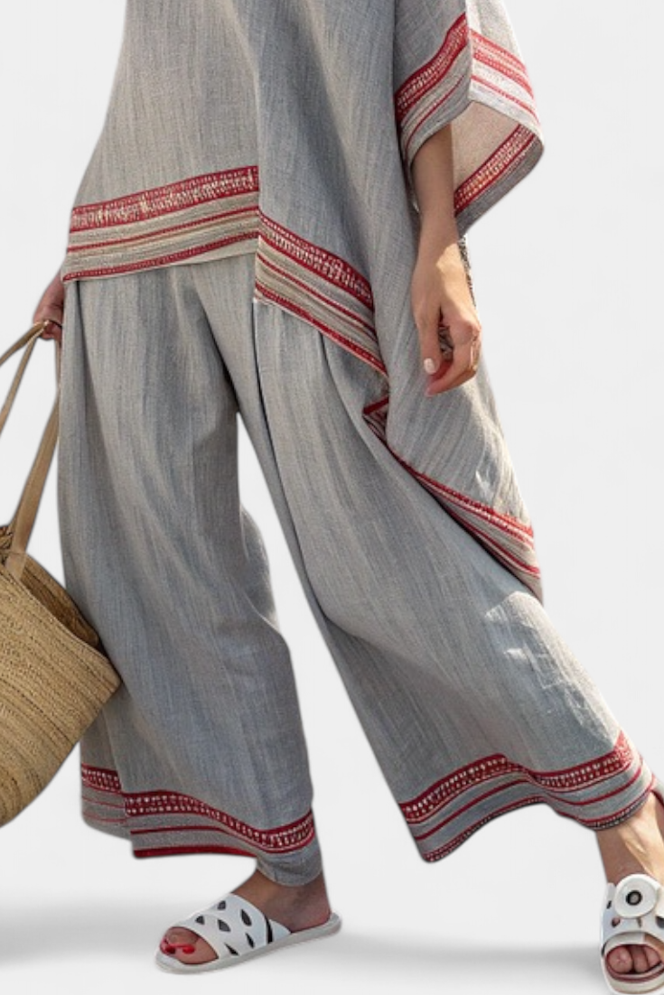 Nora | Soft Contrast Linen Set