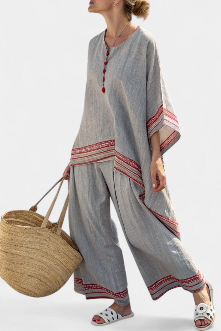 Nora | Soft Contrast Linen Set
