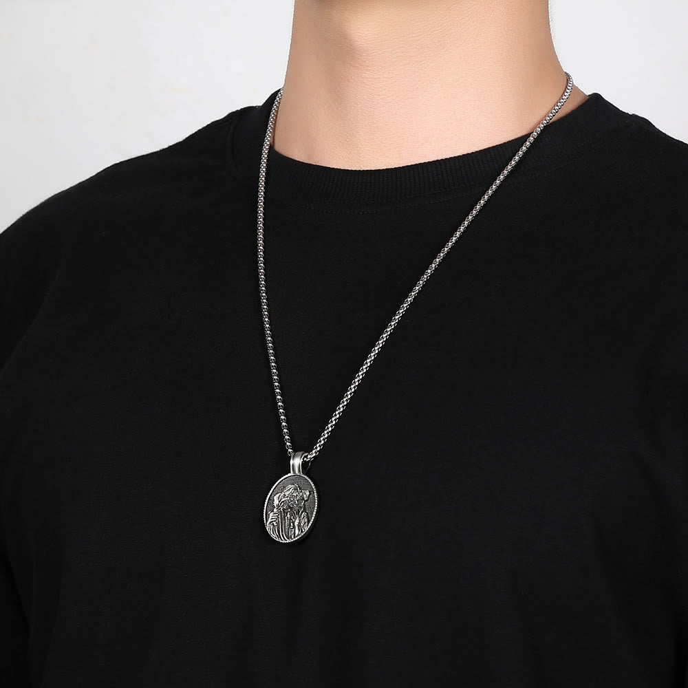 the The Good Shepherd Jesus Pendant Necklace