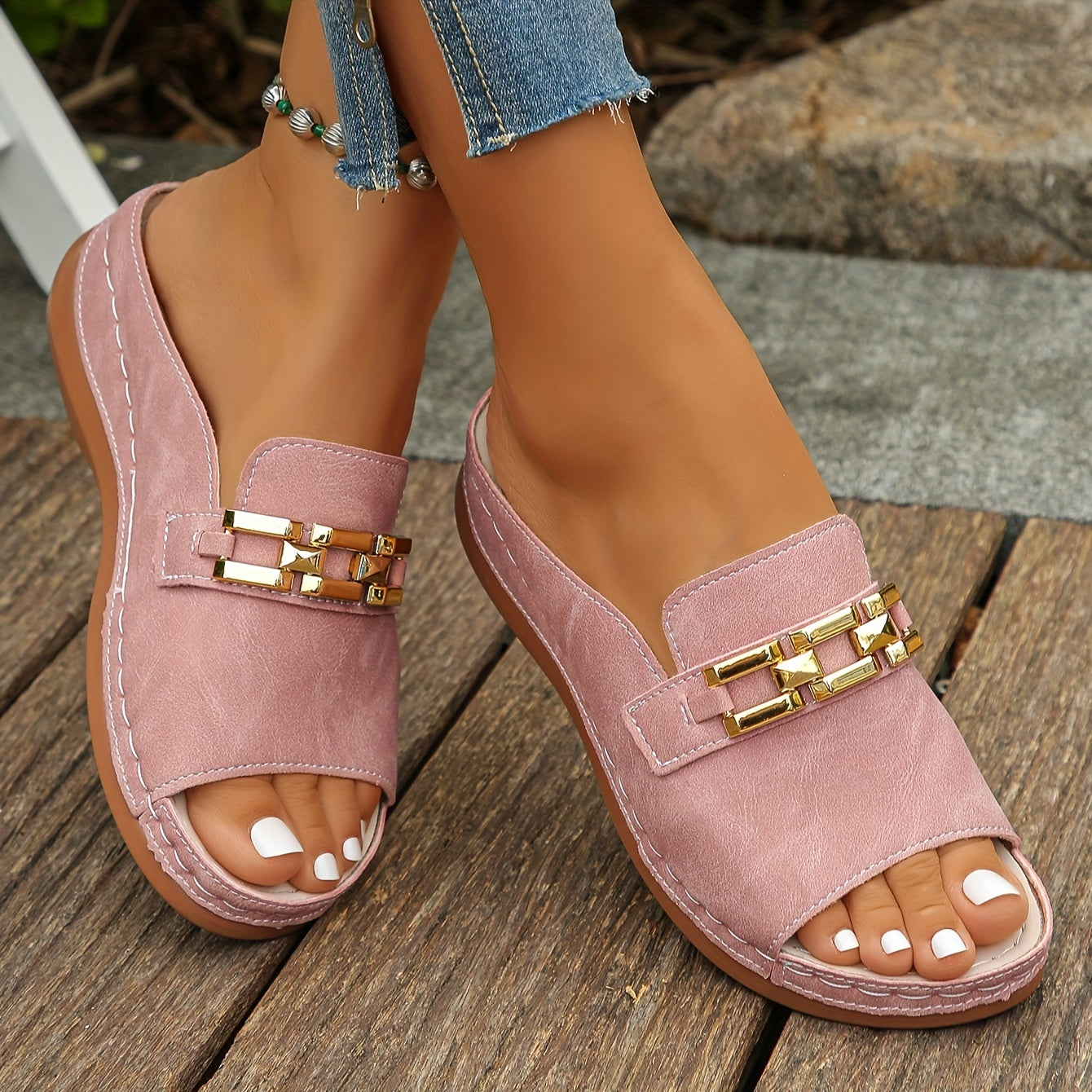 Romy - Slide Sandals