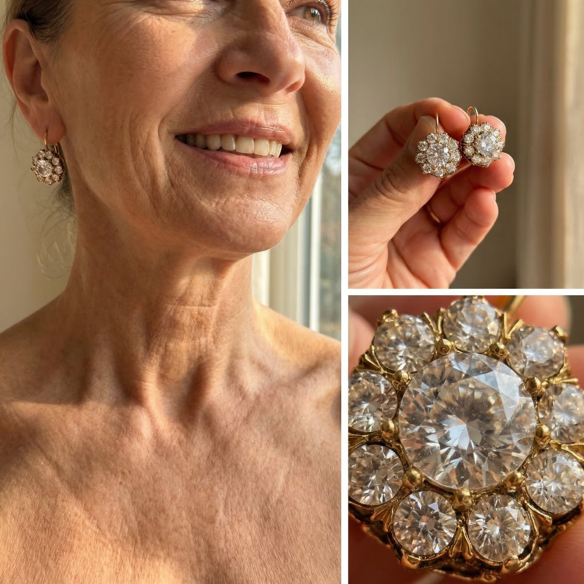 Luxe Vintage Zirconia Earrings