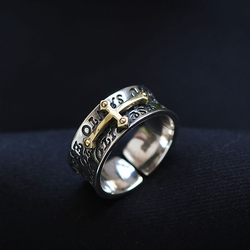 Adjustable Cross Ring Jewelry