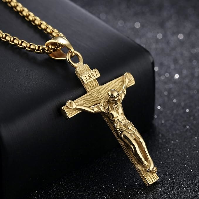 FAITH AS YOUR ARMOR: Crucifix Pendant Charm Necklace