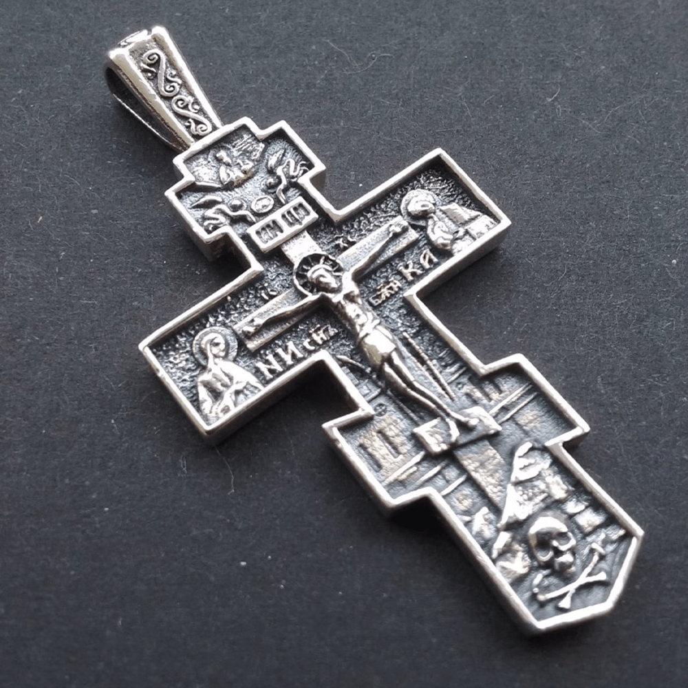 FAITH AS YOUR ARMOR: Orthodox Jesus Crucifix Necklace