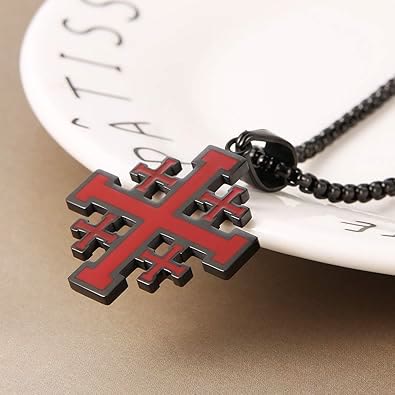 Jerusalem Cross Titanium Pendant