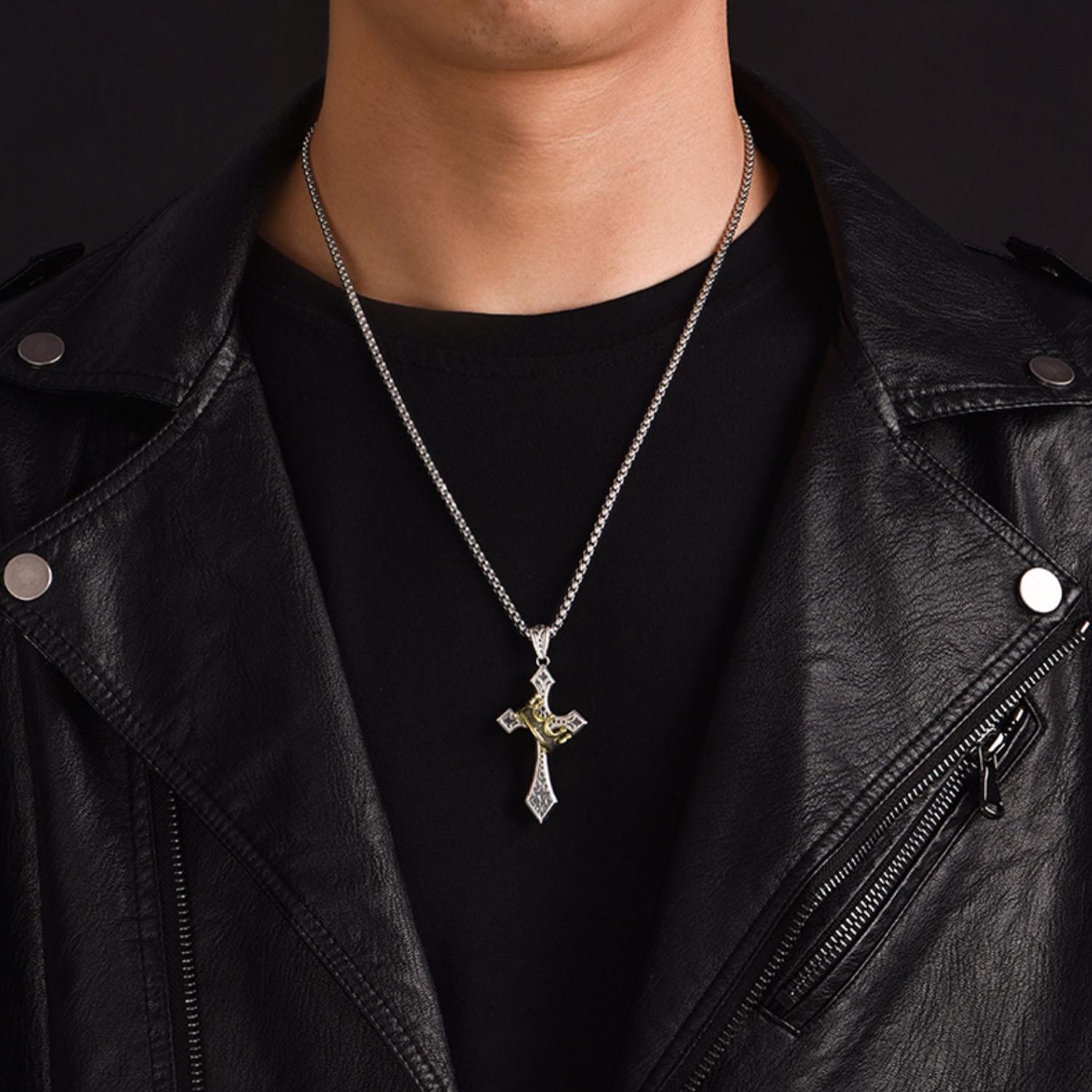 925 Sterling Silver Vintage & Classic Cross Necklace: A Luxurious Emblem of Faith