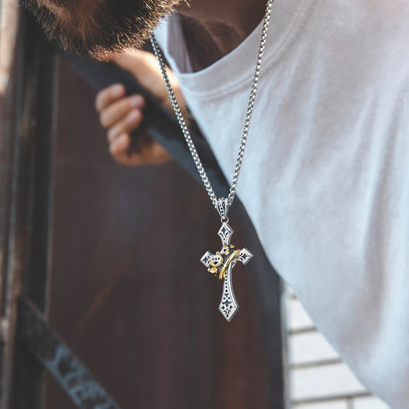 925 Sterling Silver Vintage & Classic Cross Necklace: A Luxurious Emblem of Faith