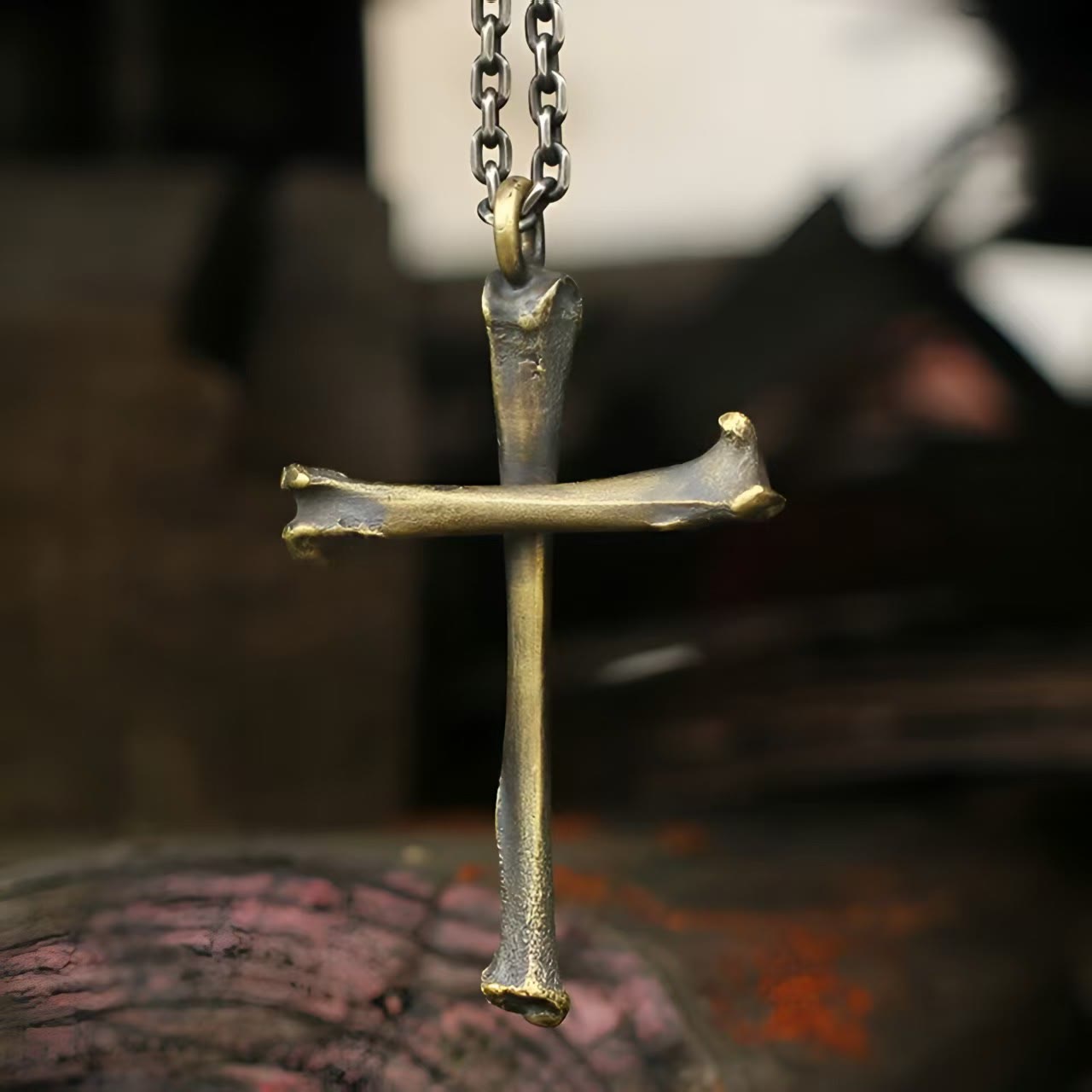 925 Sterling Silver Modern & Minimalist Cross Bone-shaped Necklace: Showing Personality in Simplicity
