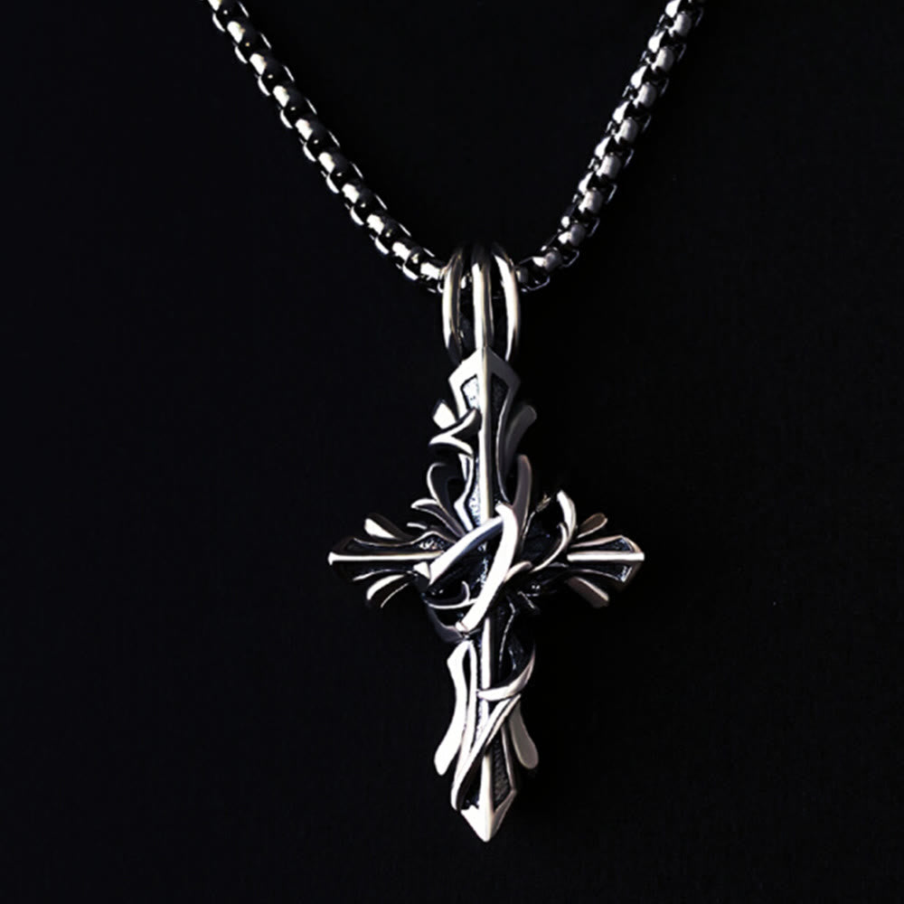 925 Sterling Silver Vintage & Minimalist Cross Necklace: A Timeless Symbol of Spiritual Devotion