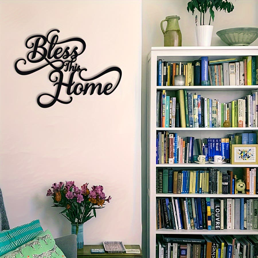 Christian Artwork Workshop 'Bless This Home' Metal Wall Decor: A Testament of Simple Faith and Endless Grace