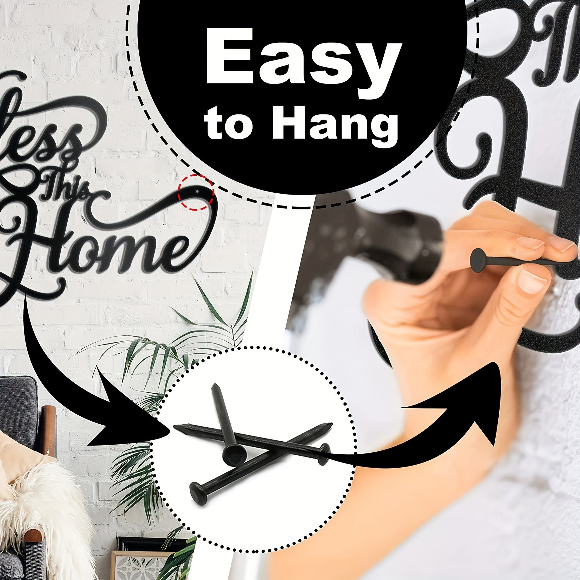 Christian Artwork Workshop 'Bless This Home' Metal Wall Decor: A Testament of Simple Faith and Endless Grace