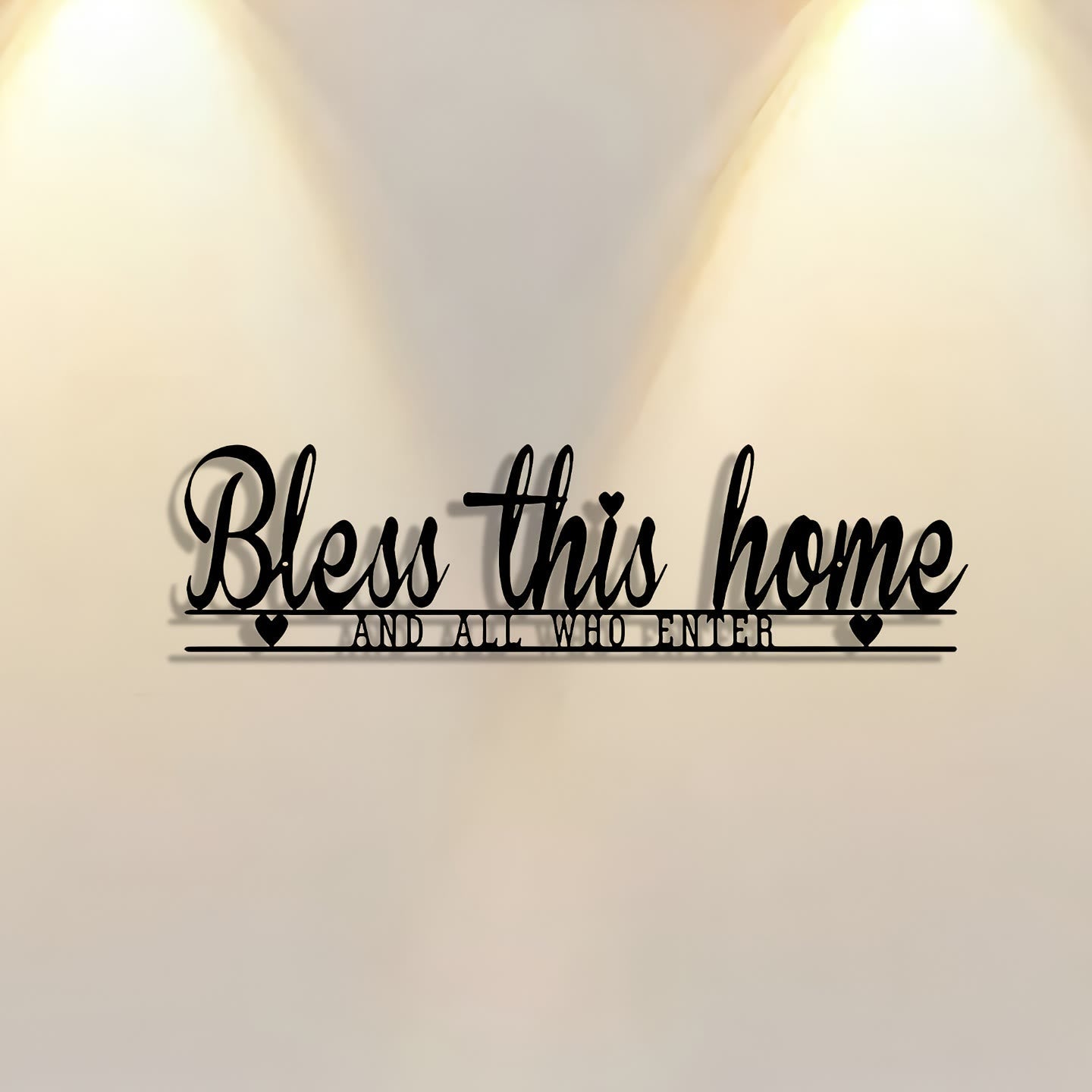 Christian Artwork Workshop Bless This Home Metal Wall Decor: A Touch of Divine Blessing and Faithful Warmth