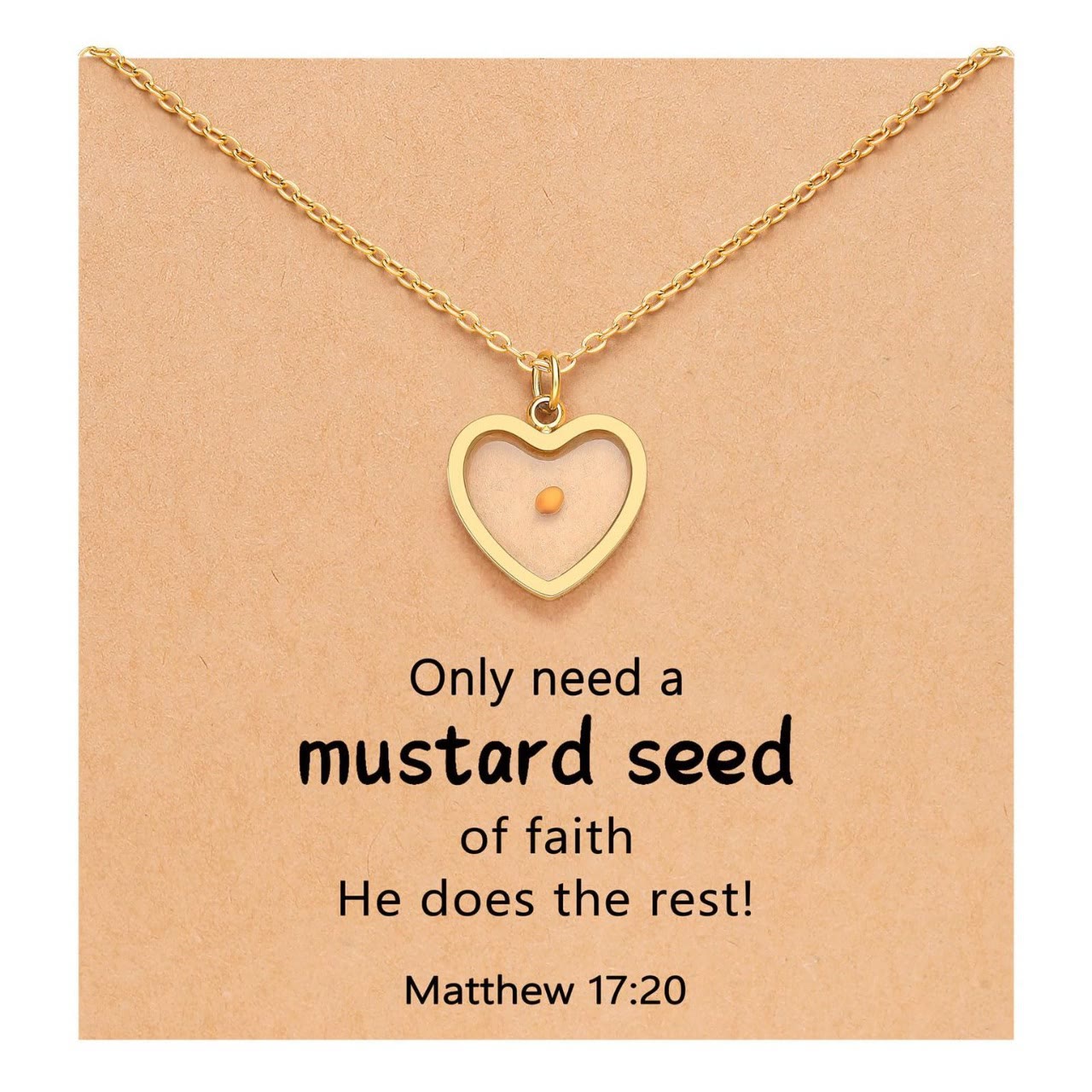 Matthew 17:20 Multi-Shaped Mustard Seed Pendant: Quiet Reminder of Faith’s Power
