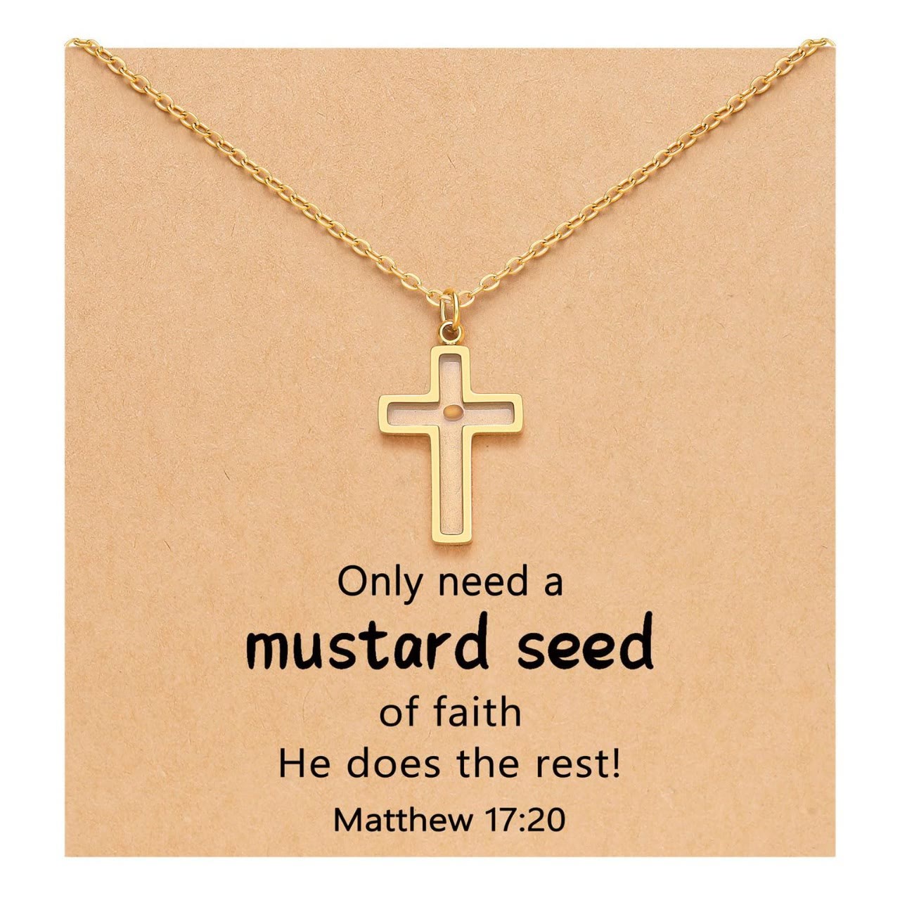 Matthew 17:20 Multi-Shaped Mustard Seed Pendant: Quiet Reminder of Faith’s Power