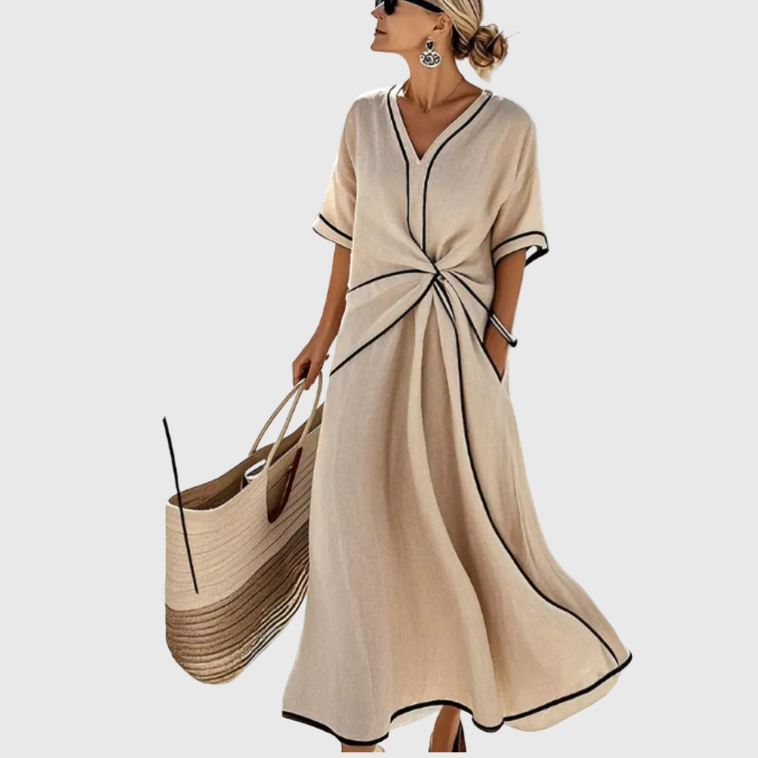 Amara | Draped Coastal Dress