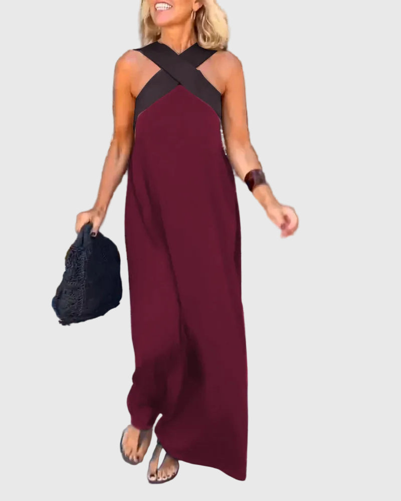 Olivia | Elegantes, fließendes Maxikleid