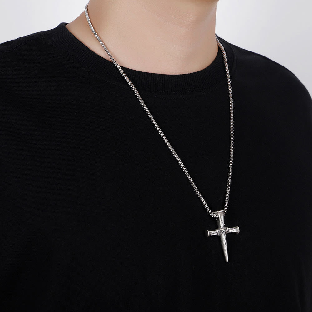 the Stigmata Cross Necklace