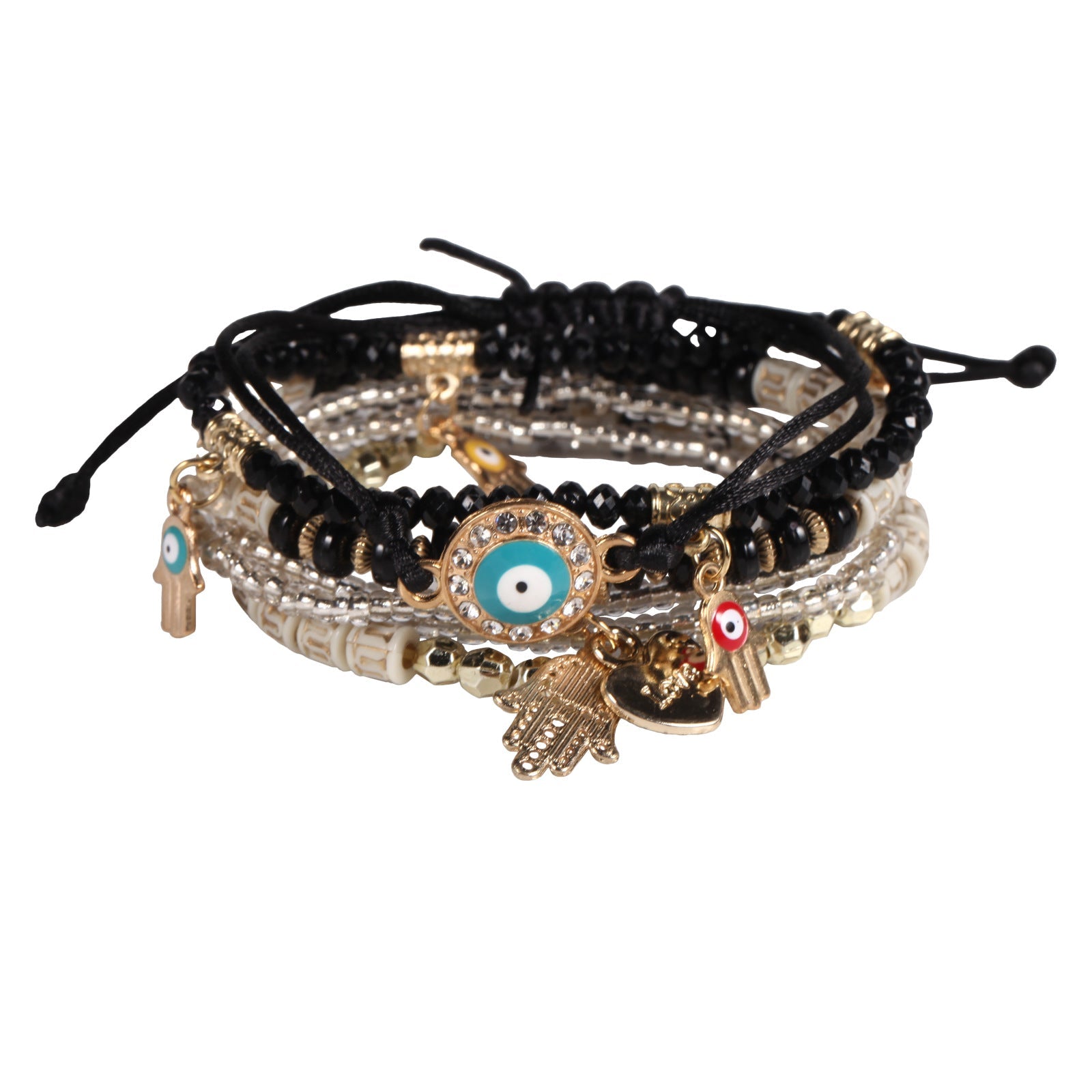 Hamsa Bohemian Beach Bracelet Bundle