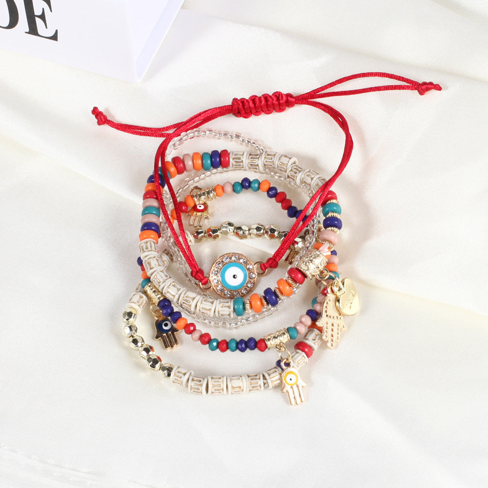 Hamsa Bohemian Beach Bracelet Bundle