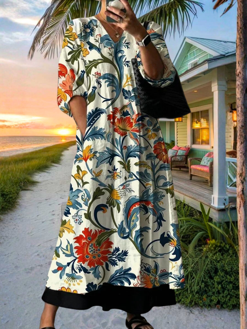 Elegant Printed Dress Carol