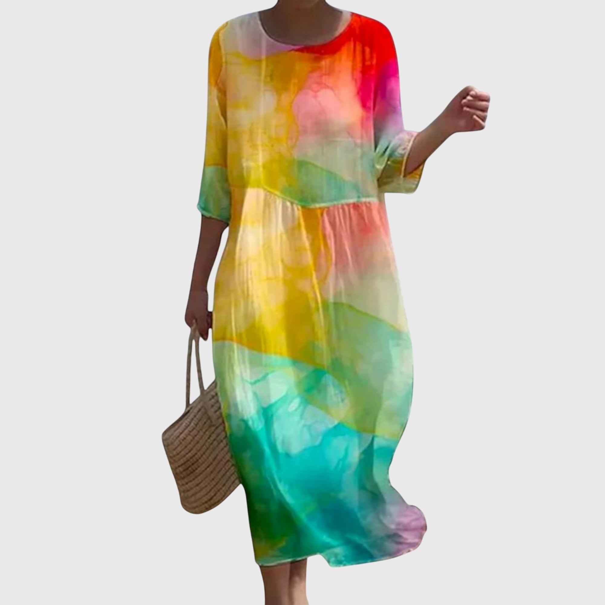Lara™ | Stilvolles Floral-Maxikleid
