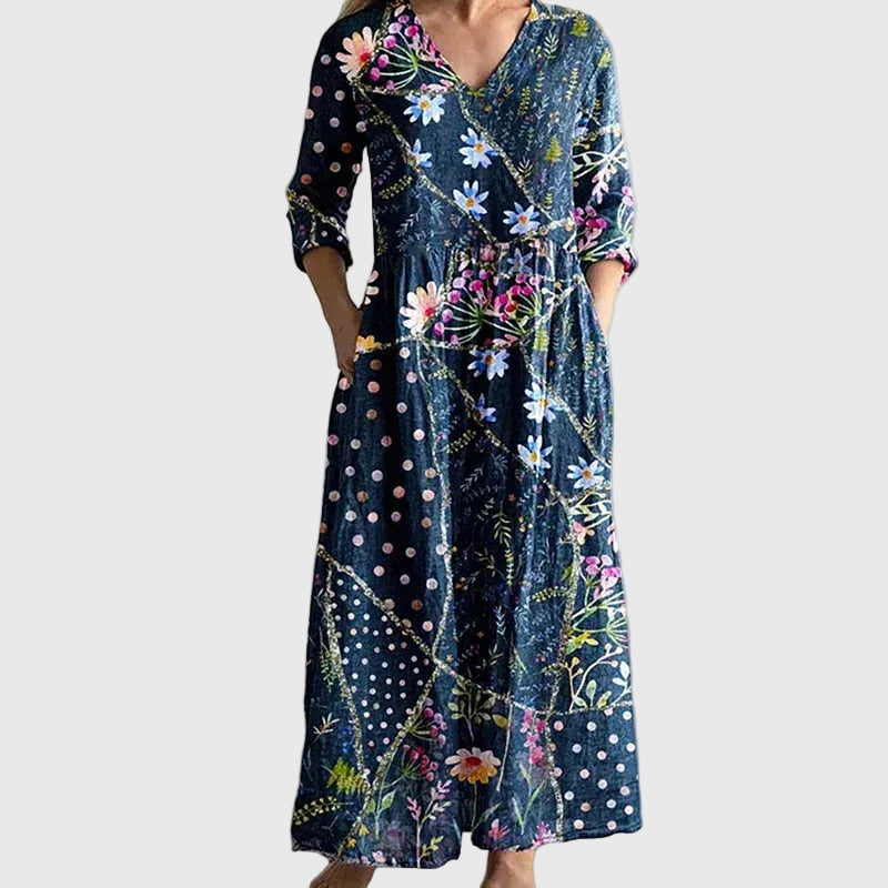 Noemi | Anmutiges Fließendes Maxikleid