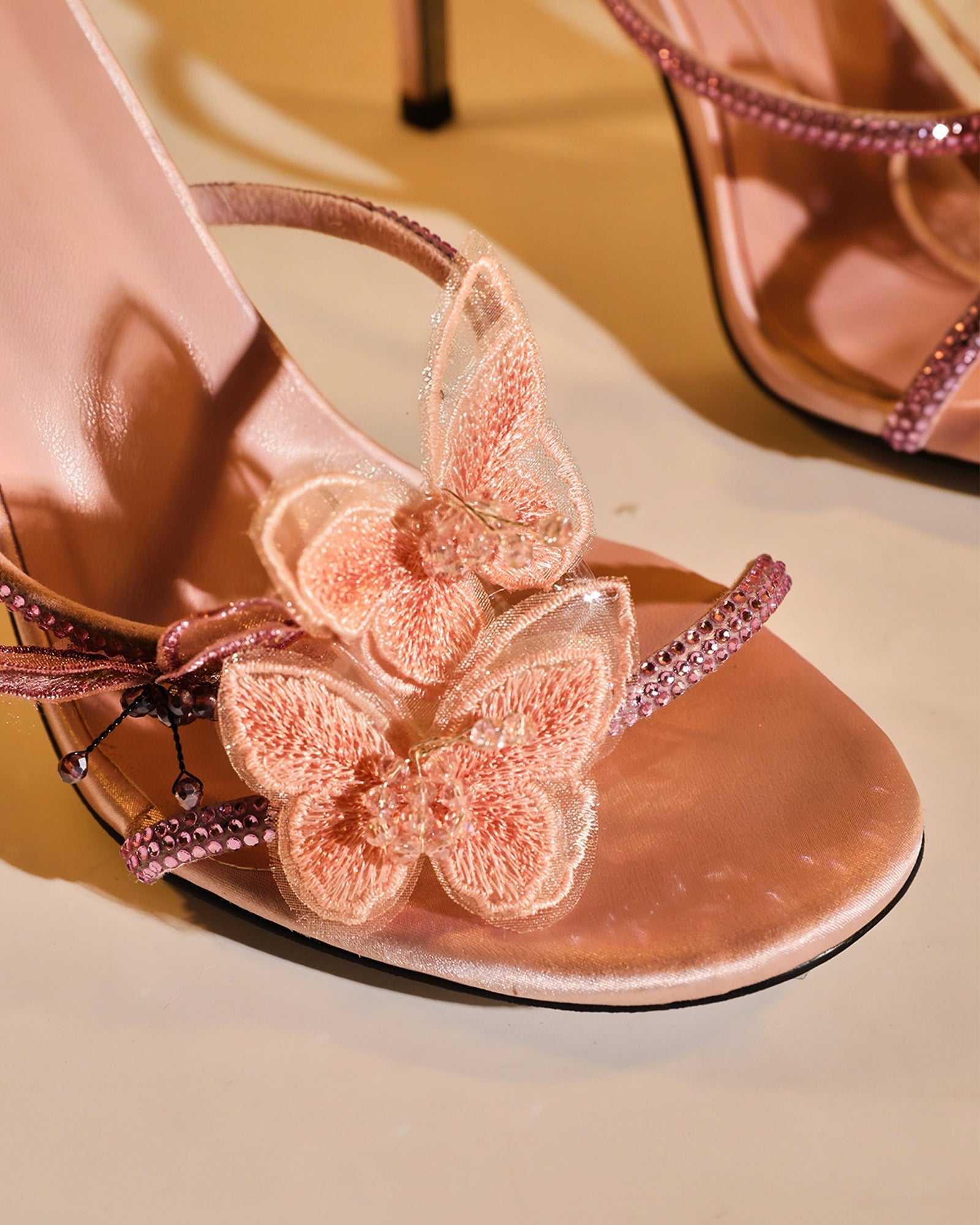 Elisa Glitter Butterfly Snake Sandals