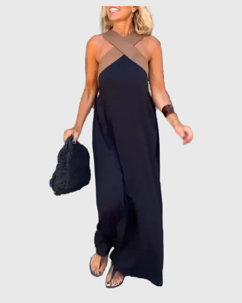 Olivia | Elegantes, fließendes Maxikleid