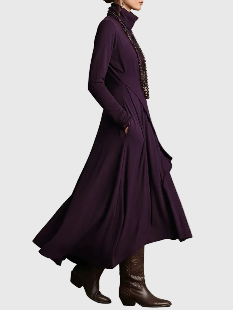 Valerie | Maxi Faltenkleid