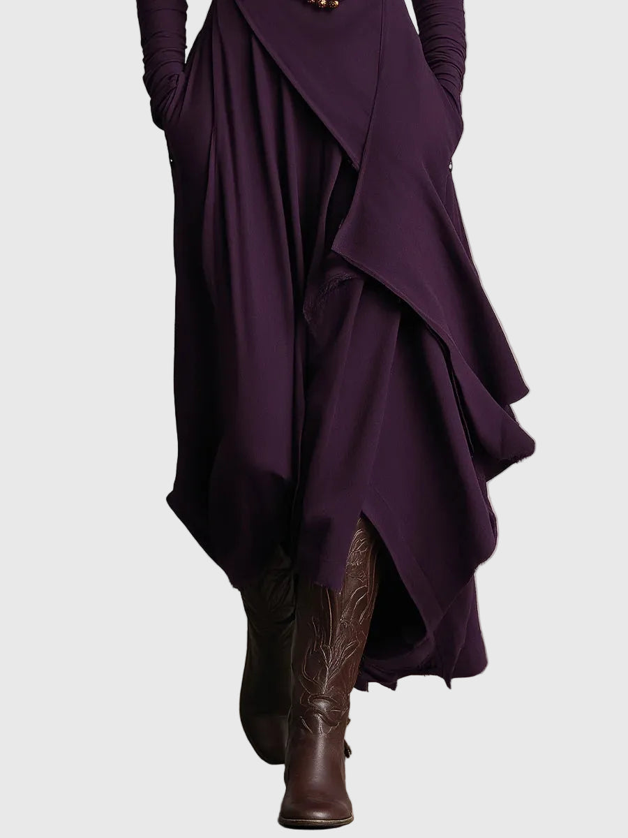 Valerie | Maxi Faltenkleid