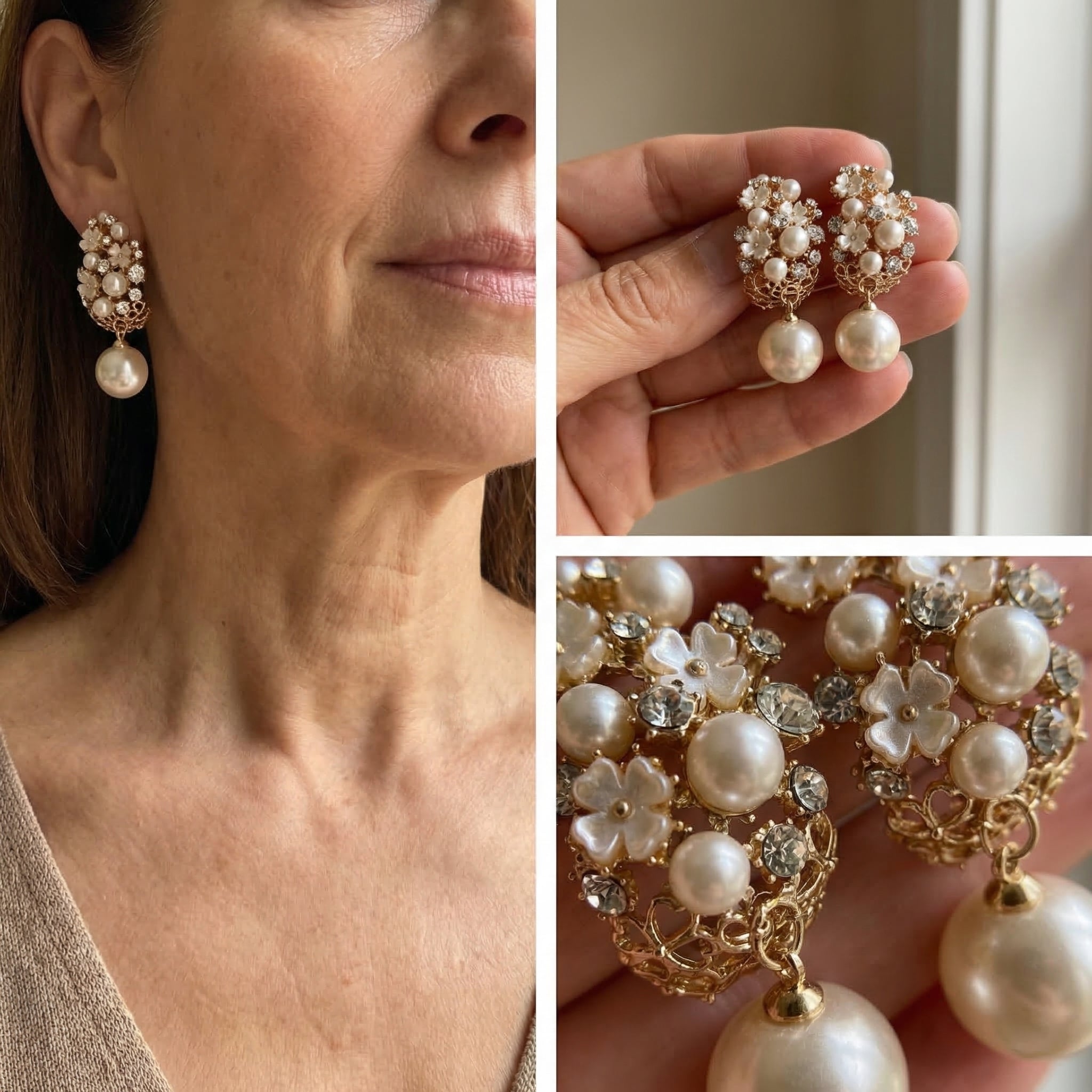 Elegant Beautiful Pearl Earrings