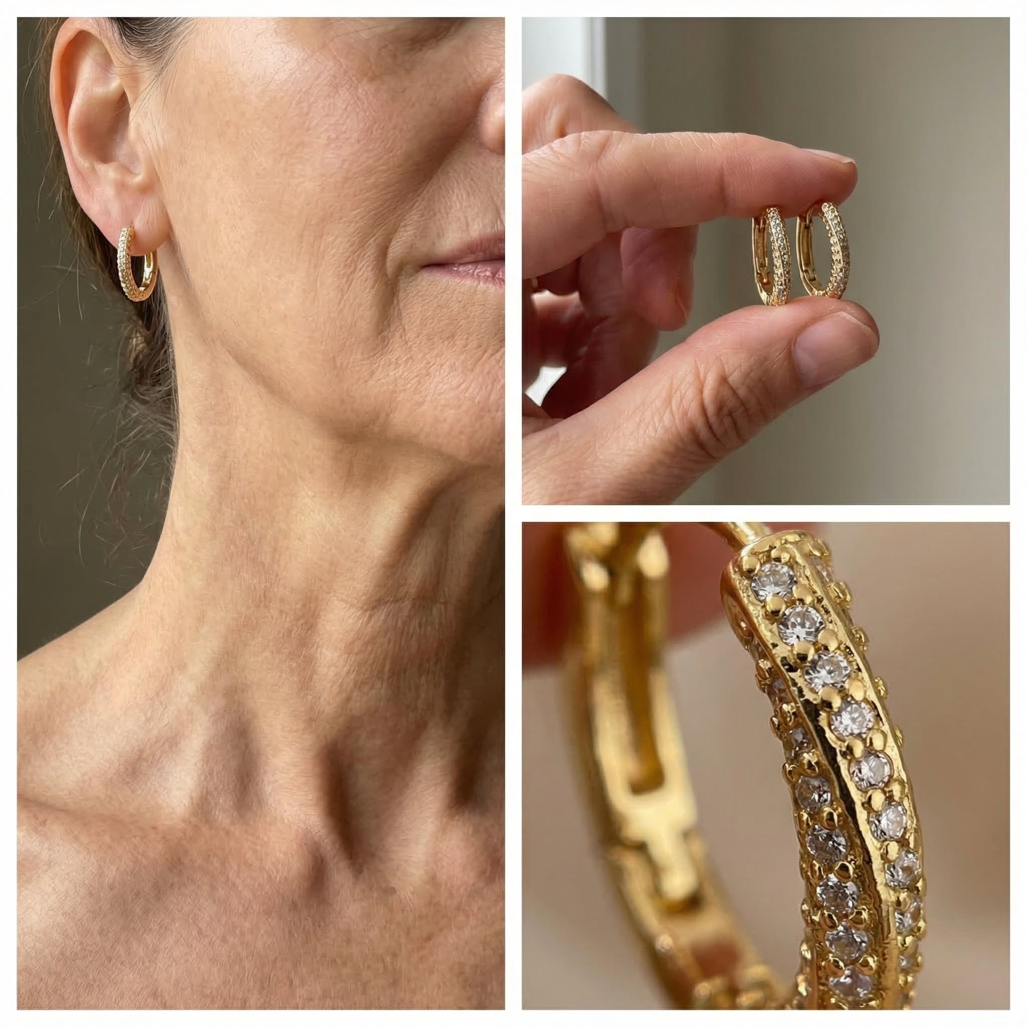 Irregular Minimalist Shiny Gold Earrings